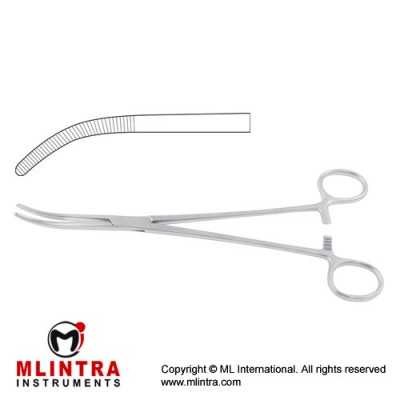 Rumel Dissecting and Ligature Forcep Curved Stainless Steel, 23 cm - 9" Rumel Dissecting and Ligature Forcep Curved Stainless Steel, 23 cm - 9"